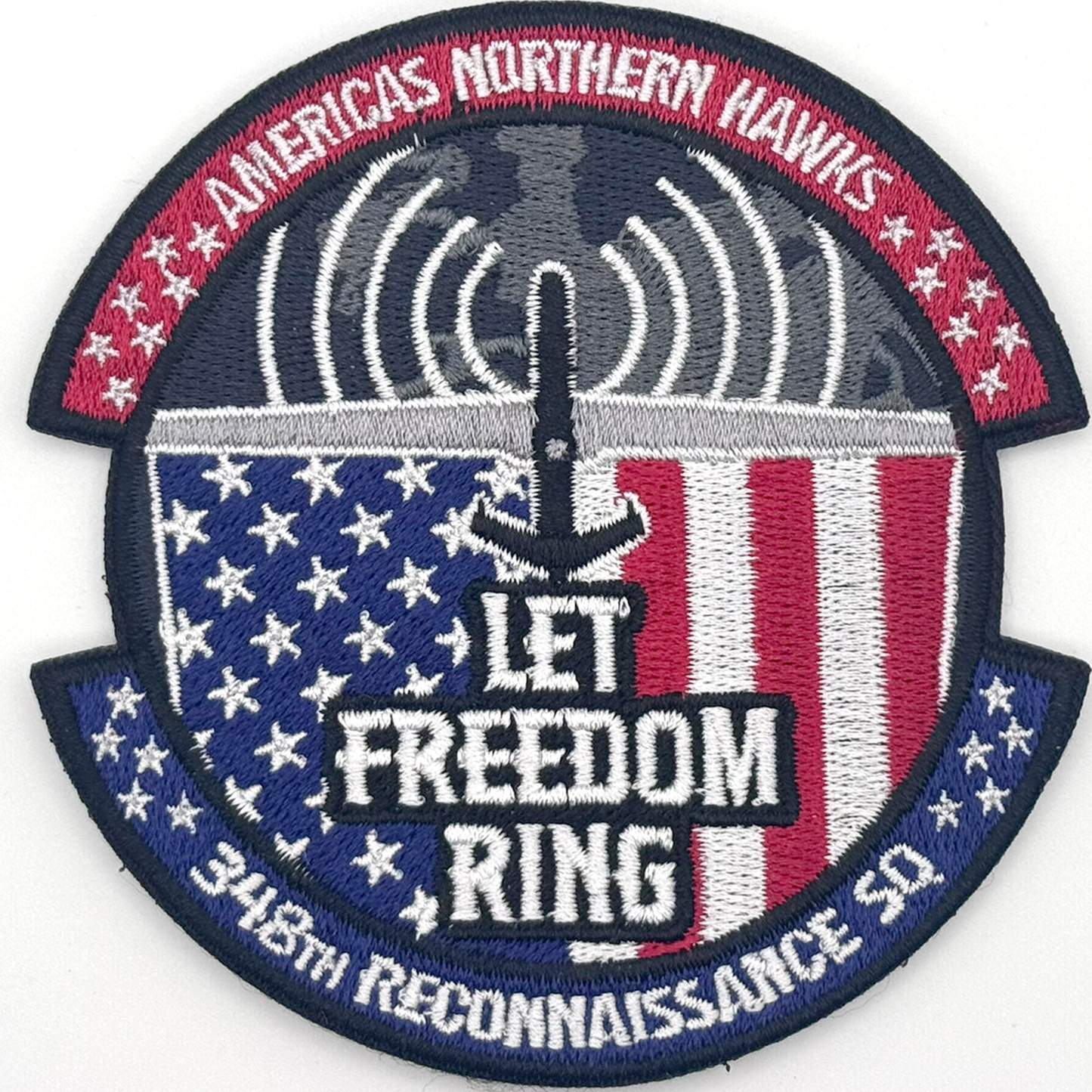 "Let Freedom Ring" Embroidered Patch - 348th Northern Hawks Recon (JUL2025)