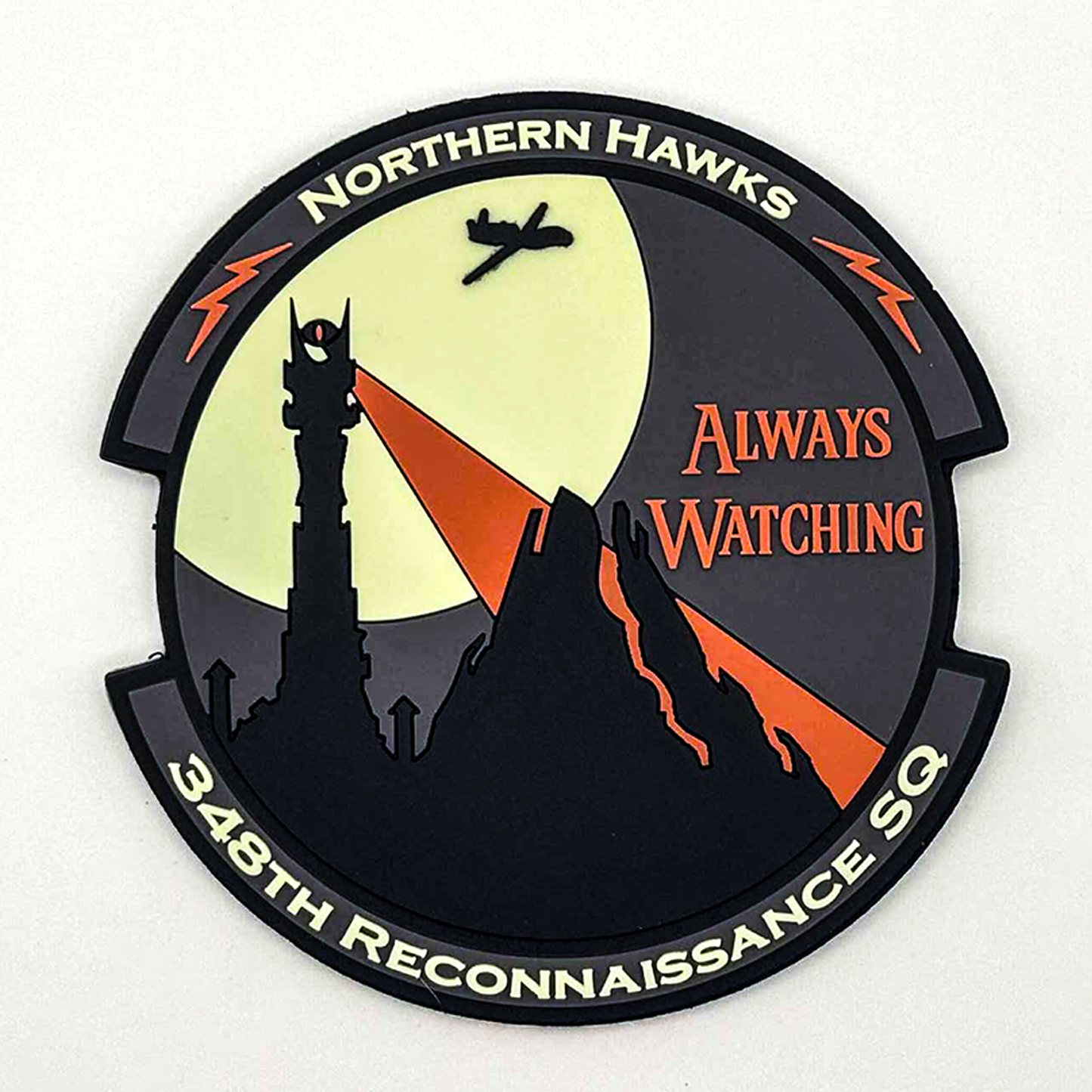 "Always Watching" PVC Patch - 348th Northern Hawks Recon (JUN2025)