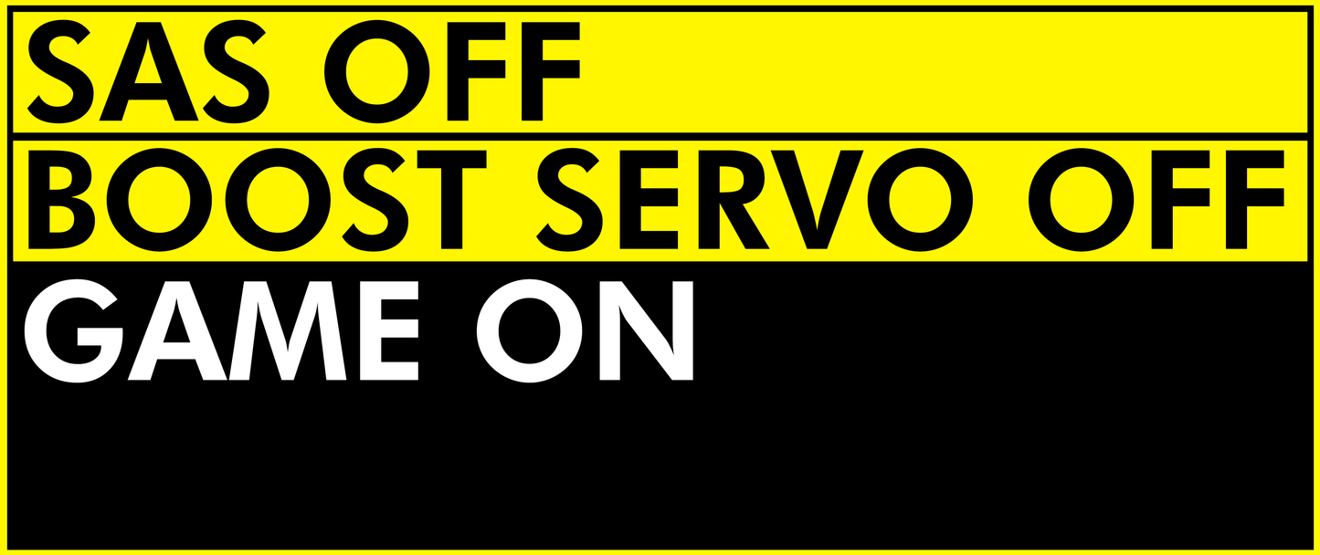 "SAS OFF, Game On" Sticker