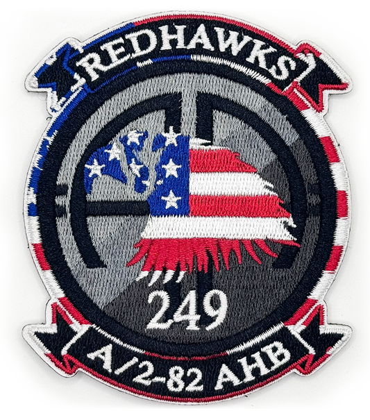Alpha 2-82 American Redhawk Patch