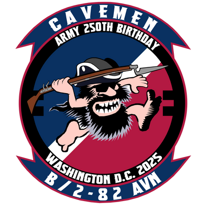 Bravo 2-82 Cavemen Army Birthday Patch (2025)