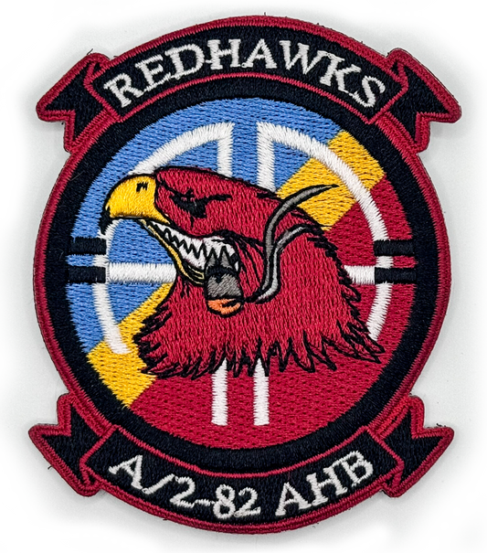 Alpha 2-82 Redhawk Ceremony Patch