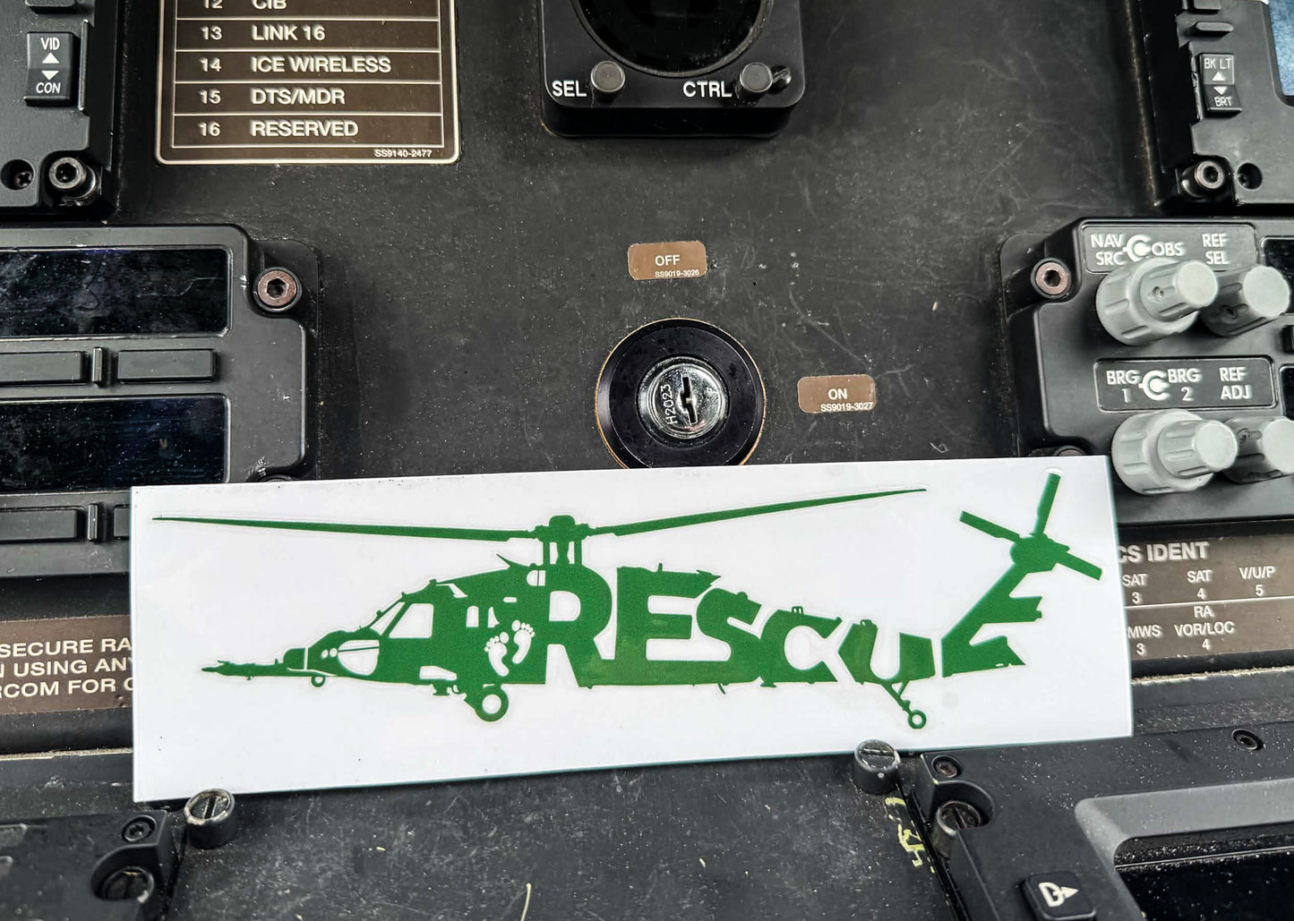 "Rescue" 33rd Rescue Vinyl Sticker