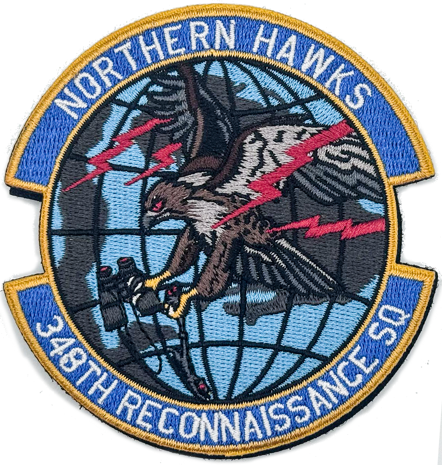"Omniscience at Altitude" Embroidered Patch - 348th Northern Hawks Recon (AUG2025)