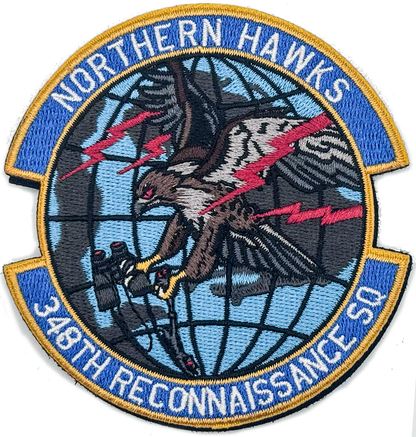 "Omniscience at Altitude" Embroidered Patch - 348th Northern Hawks Recon (AUG2025)